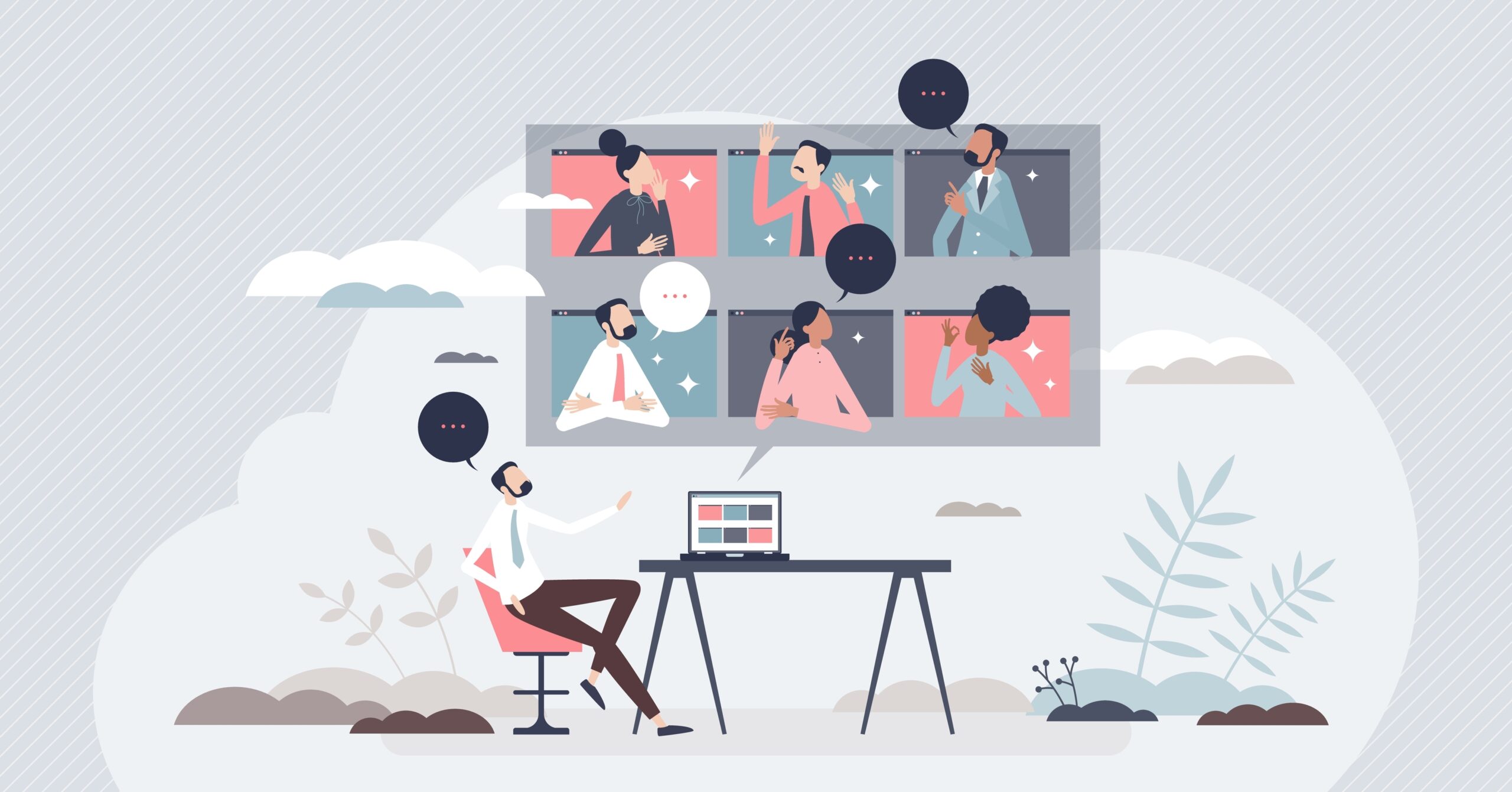 Remote communication. Distant communication. Tiny Teams.